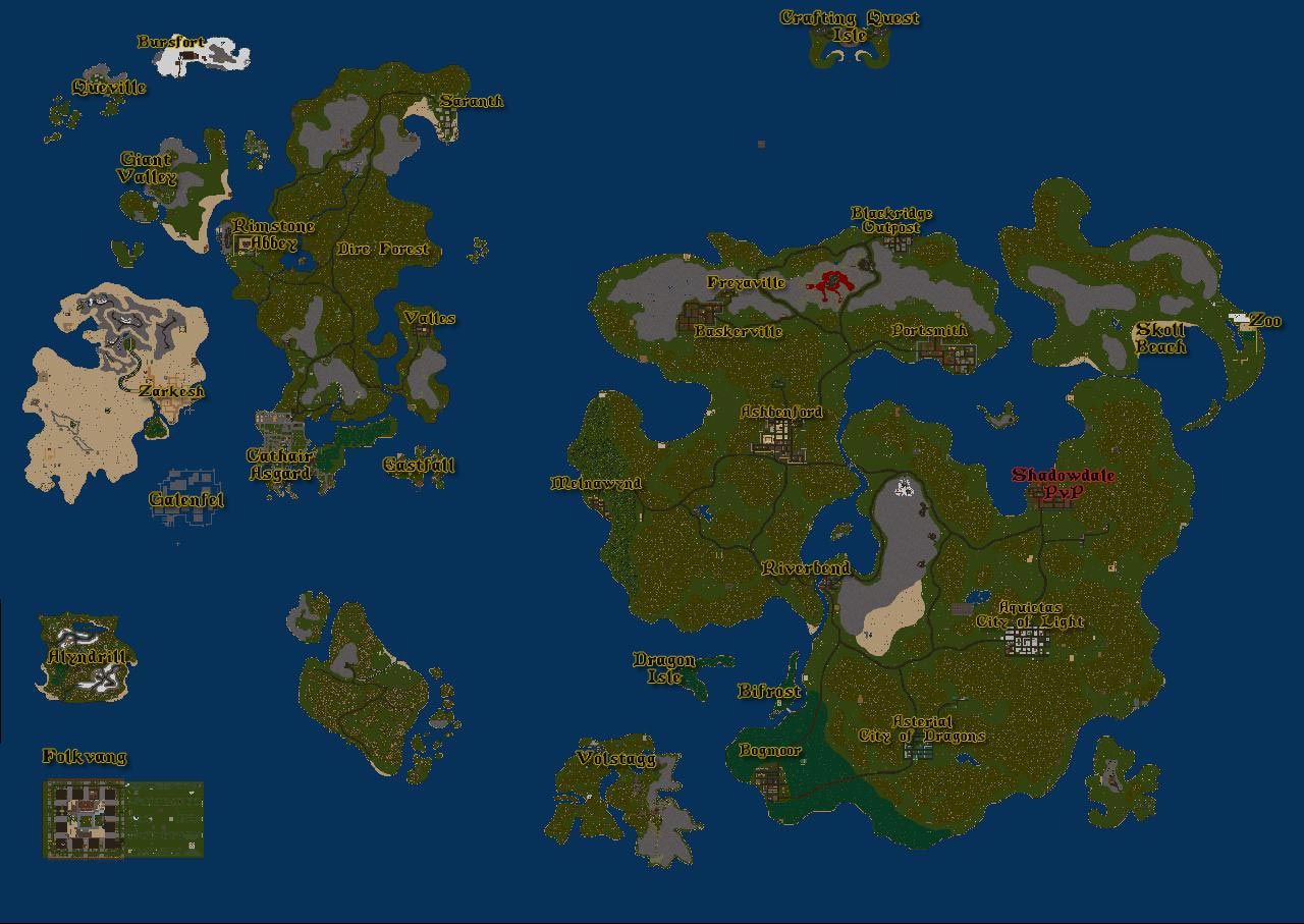 Valhalla Project Map Maps of the Known Worlds - ValhallaLost
